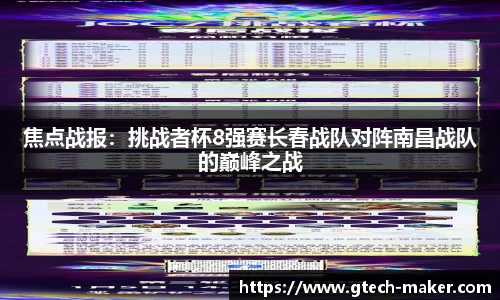 焦点战报：挑战者杯8强赛长春战队对阵南昌战队的巅峰之战